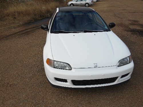 Honda Civic Flat White - Matte Black Honda Civic Flat White - Matte Black